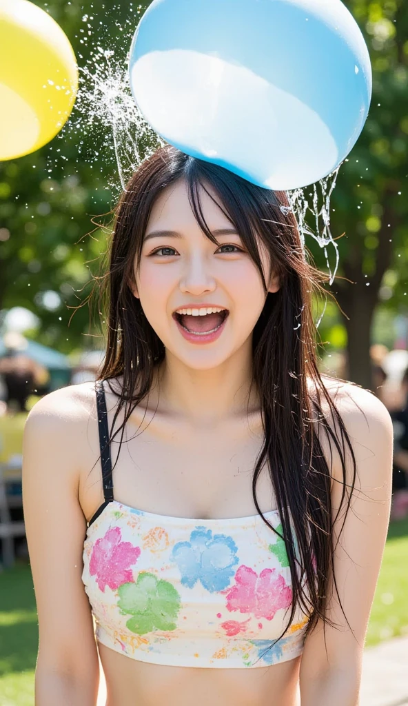 30 year old female teacher,slime shapeshifter,looking at the audience, Wearing only black underwear、long hair,170 cm,slime girl ,pretty face,手部solution,1 lady,身體微微solution,cute appearance,solution,Be confident,上半身solution