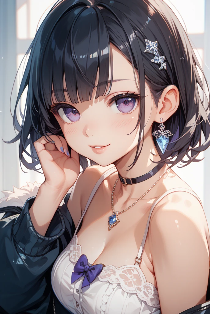 NSFW、(masterpiece、Highest quality:1.2)、1 person、solo、M字Leg spread、Leg spread座り、White string panties、Open legs、Legs open、Leg spread、(Big Tits、Big Breasts、Transparent breasts)、In town、congestion、belly button、Thigh、(Big Tits、Big Breasts、Transparent breasts)、(Erect nipples、black tank top shirt、black bra top、Low rise、belly button、Navy blue denim short skirt、Micro Mini Skirt、White string panties、Gold Necklace)、(Big Tits、Big Breasts)、(tall、Toned body、slim body、Brown Skin、Sunburn、Big Breasts)、（Slanted Eyes、Dark Eyes）、(Sexy look、Erotic look、Estrus、Lust)、((black hair medium straight、Black hair medium bob))、In town、Female teacher, 23 years old、Rumiko Honjo、((masterpiece))、((Highest quality))、((detailed)、((Adult female))、photograph、美しくdetailedな顔、detailedな目、独奏、