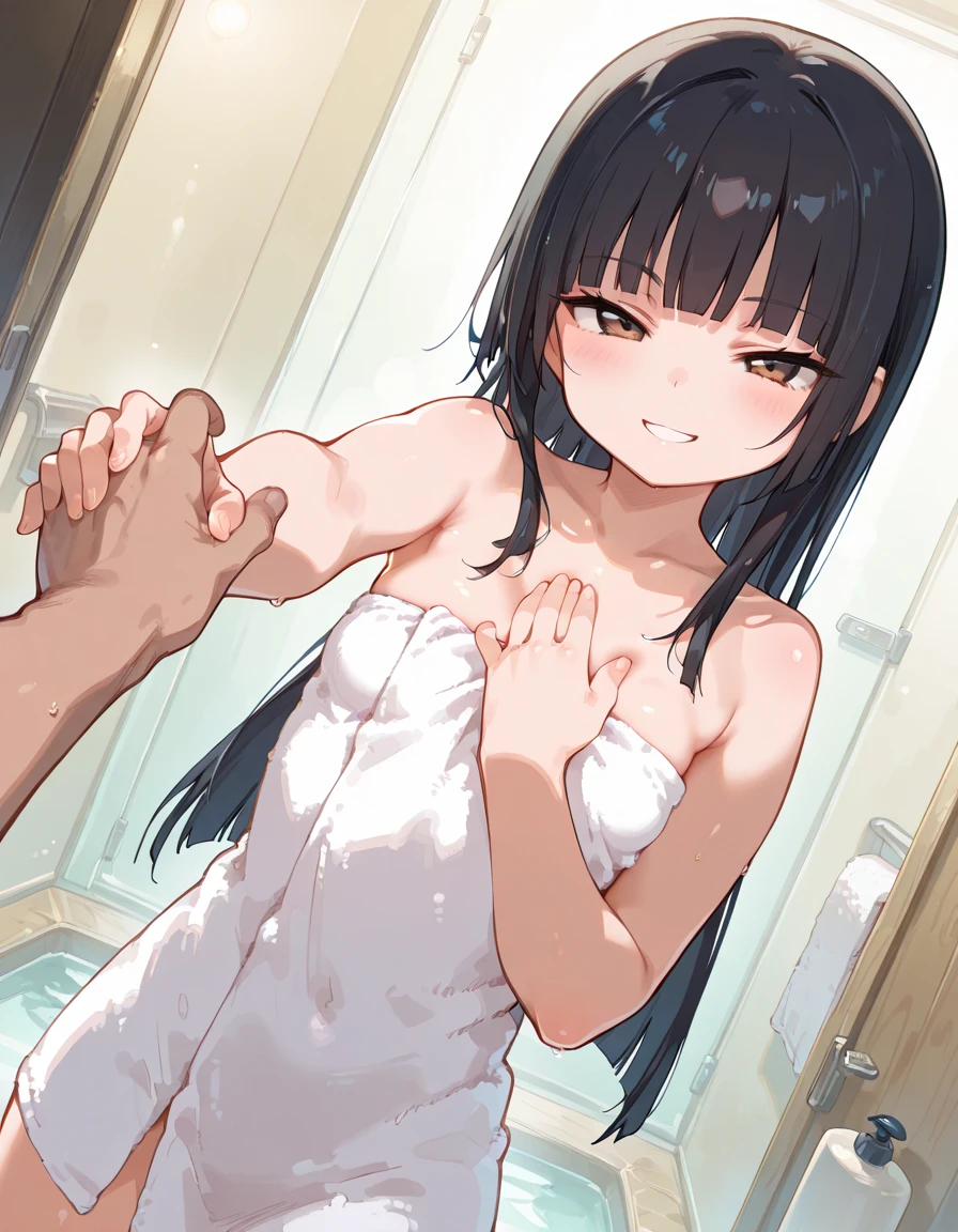 masterpiece,Highest quality,Super quality,Dark hair color,Sci-fi anime,For medical check-up、Being scanned completely naked,Beauty,Nipples,Simple,Anime of the late 2010s