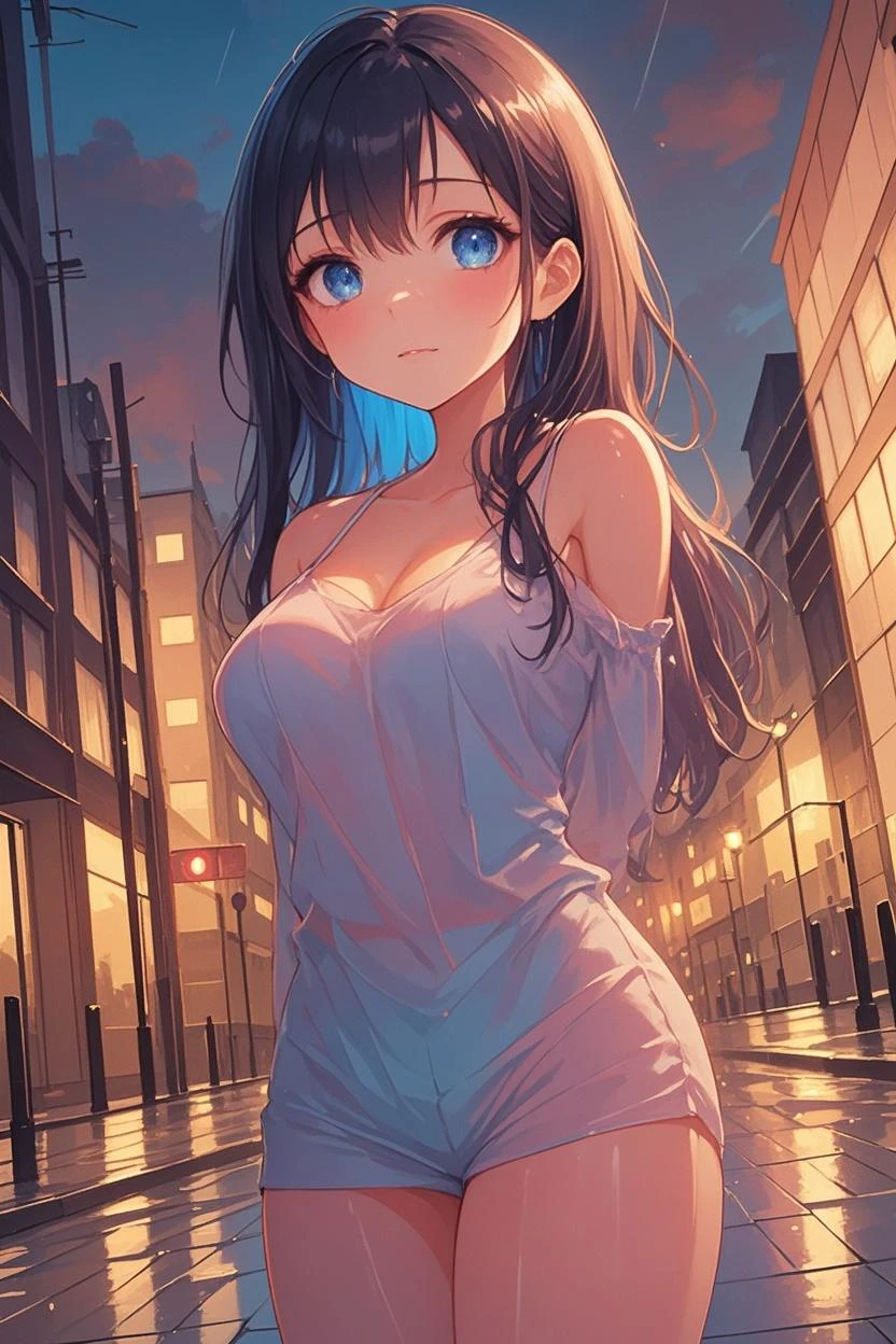 (Highest quality,4K,8k,High resolution,masterpiece:1.2),Super detailed,(Realistic,photoRealistic,photo-Realistic:1.37),Beautiful attention to detail,Beautiful lip detail,girl with beautiful eyes, Anime girl in a cute dress, Cute anime wife in a nice dress, Detailed digital anime art, Wearing a dress, everyone, Beautiful Anime Girls, Cute Anime Girl, Smooth anime art, Anime Style, Vibrant colors, Soft lighting, Beautiful eyes drawn in detail, Beautiful cleavage,tongue