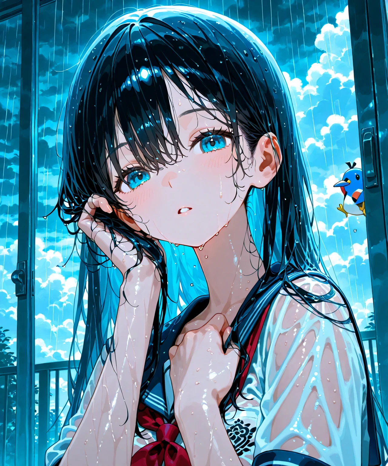 A beautiful, Sunny and cheerful girl