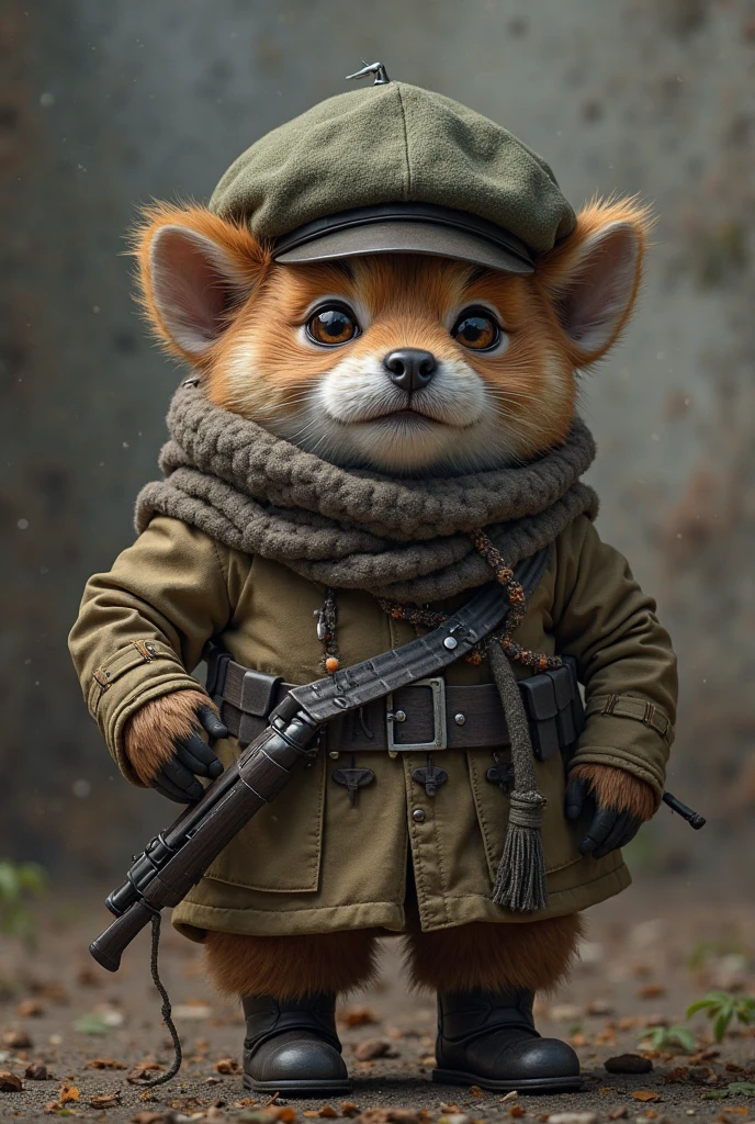 I generated League of Legends Teemo with World War II Nazi General attire