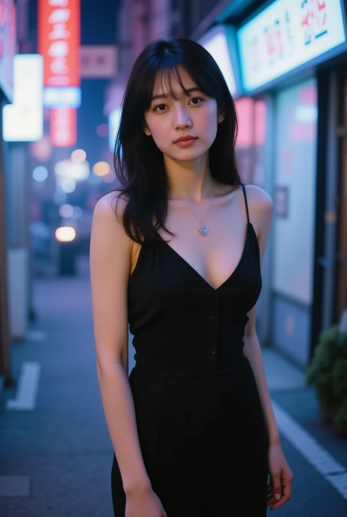 1girl,Fujifilm Provia 400X,d:,night view,Surrealism,clear focus,realistic,