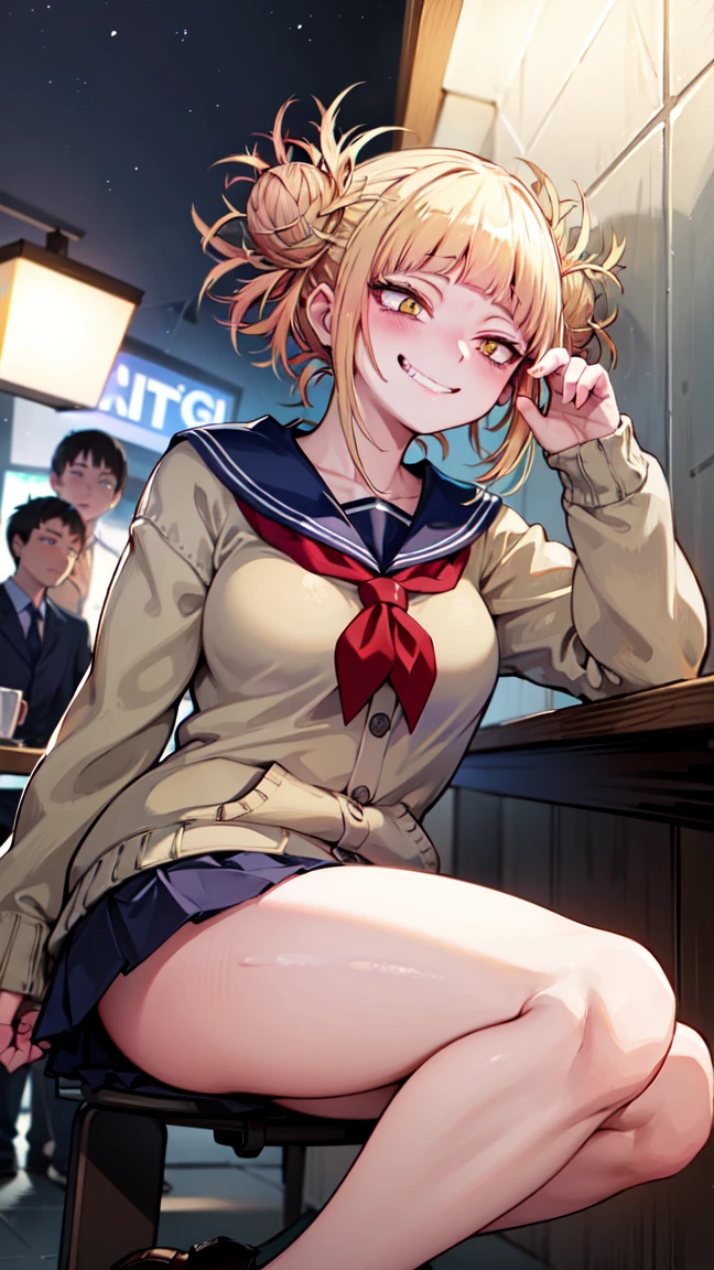 ((1man and 1woman,POV,penis, fellatio:1.5)),1 female,The perfect 20 years old,gal,((ideal ratio body proportions:1.3,small head:1.7)),((dark brown skin)),((high quality anime, 8k,masterpiece,Perfect Anatomy)),nsfw,(beautiful detailed face and eyes,gorgeous eye:1.3), BREAK ,brown eyes, BREAK ,blonde hair,short bob hair,bangs, BREAK ,tears,blush,ahegao,open mouth,drooling,cowboy shot,small breasts,slender body,toned body,skinny,sweat, BREAK ,naked,bara naked, BREAK ,classroom、Academy、Tokyo、at night、