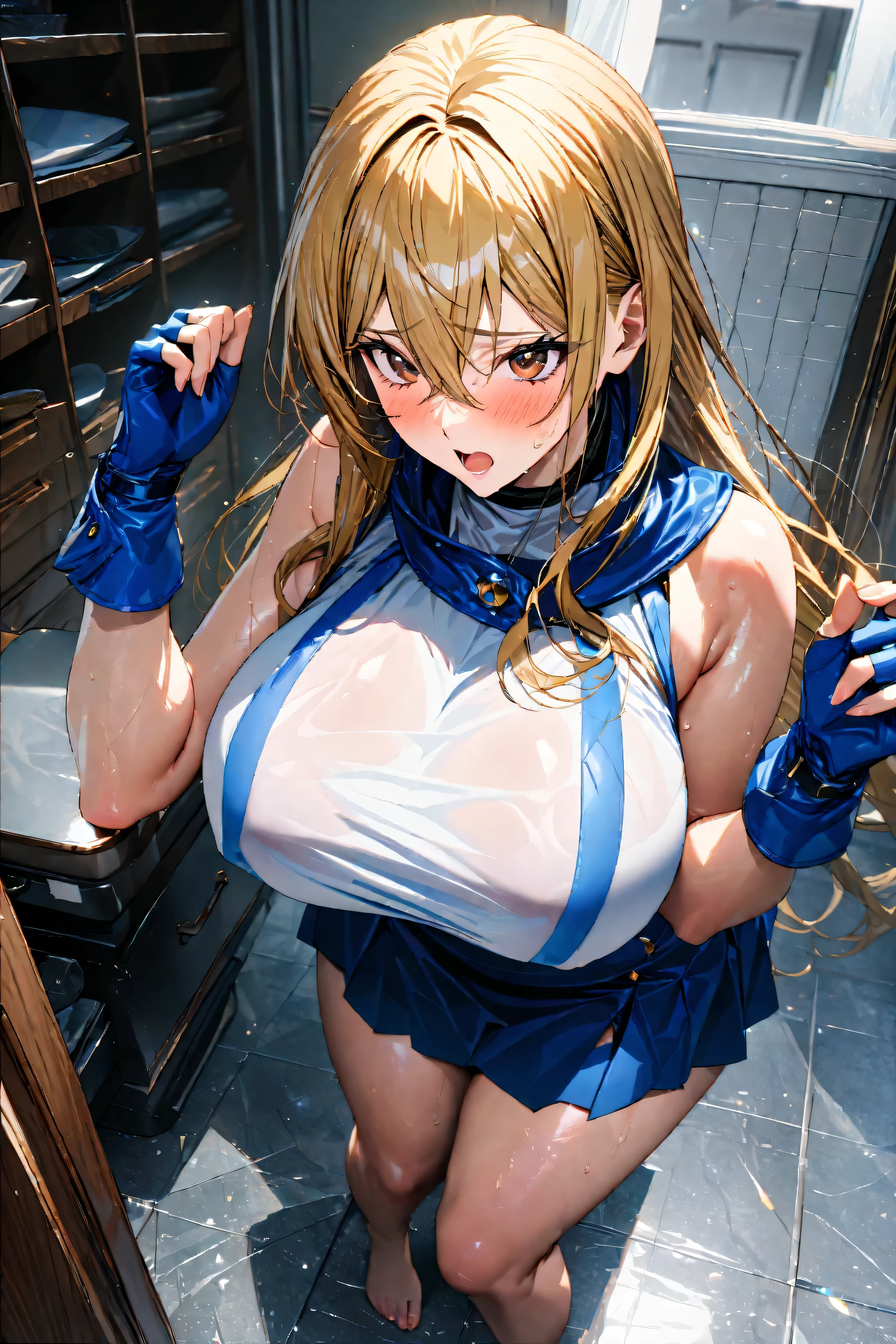 Browsing Caution,(A girl is restrained with her arms and legs spread apart on an operating table,Wide-open legs,Wide open arms,Machine-covered arm,Machine-covered feet,Sailor warrior transforming heroine with pink lines on white cloth,Shiny ruffle skirt、Metallic Leotard Armor.,No sleeve,Waist ornaments and armor adorned with large jewels,Transformation Heroine Hair Accessories,Torn white transforming heroine thigh-high socks,A big red ribbon and a big jeweled brooch,Shining white heroine costume,Tight transforming heroine gloves:1.5),(Men and women having sex,A transforming heroine gets raped,gangbang:1.5), (vagina,penis:1.5),(A girl with her limbs buried in the wall of a machine,Arms and legs stretched:1.5),(Naked men surrounding a girl,His arms are covered in machinery up to his shoulders.,Her legs are covered in machinery up to her thighs.,Machines tie our hands and feet,Massive bukkake:1.3),belly button, (The girl is angry,Open your mouth:1.3),Sweat,Love Juice, (Petite Girls,young,thin,Very small breasts:1.5),Blonde,Perfect Face, Perfect Anatomy,(Cowboy Shot:1.5),(vaginaから溢れる:1.2)
