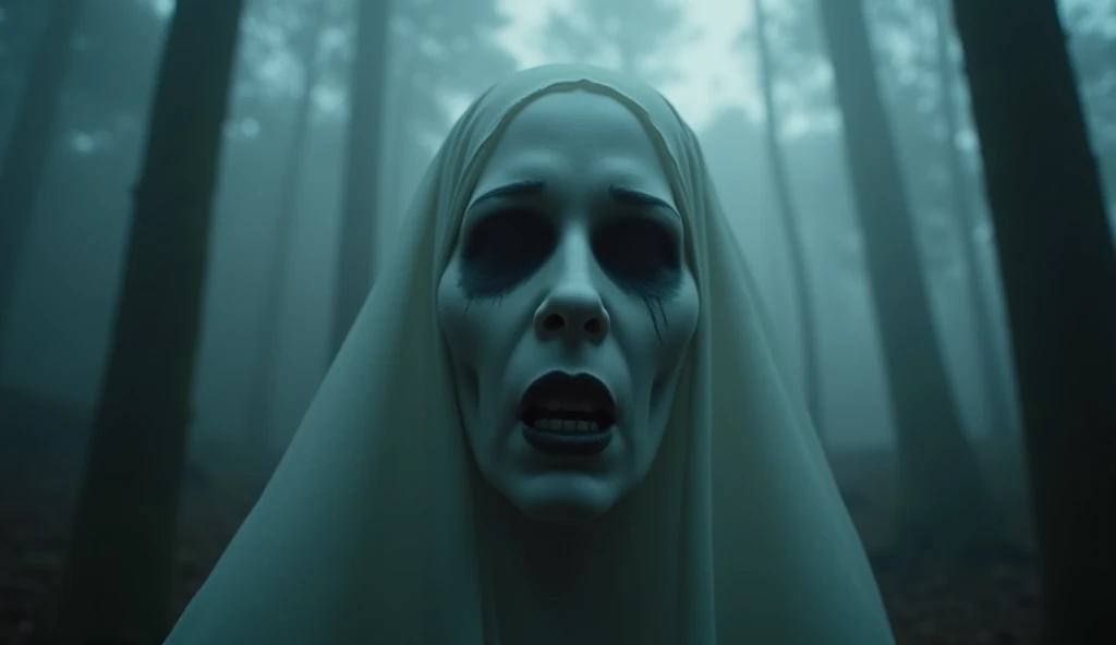 a drawing of a woman with long hair and a bloody face, haunted and sad expression, horror concept art, haunted expression, horror illustration, horror art, haunting face, scary art, haunted sad expression, ( ( ( horror art ) ) ), eerie person, scary picture, eerie and grim art style, creepy art, digital horror artwork, tired and haunted expression