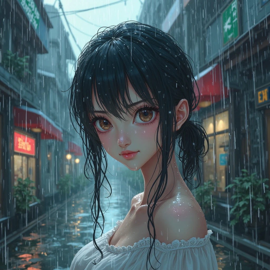 (masterpiece, best quality, beautiful art:1.4) of 1girl drowning in the flood, city background, digital art, trending on artstation, 4k, high detail, high-resolution, professional painting, ultra-detail, hdr, 4k uhd, 8k, unreal engine 5, cinematic, neon highlights, volumetric lighting, realistic shadows, reflections, unreal engine 5, cinematic wallpaper, 8k, romantic