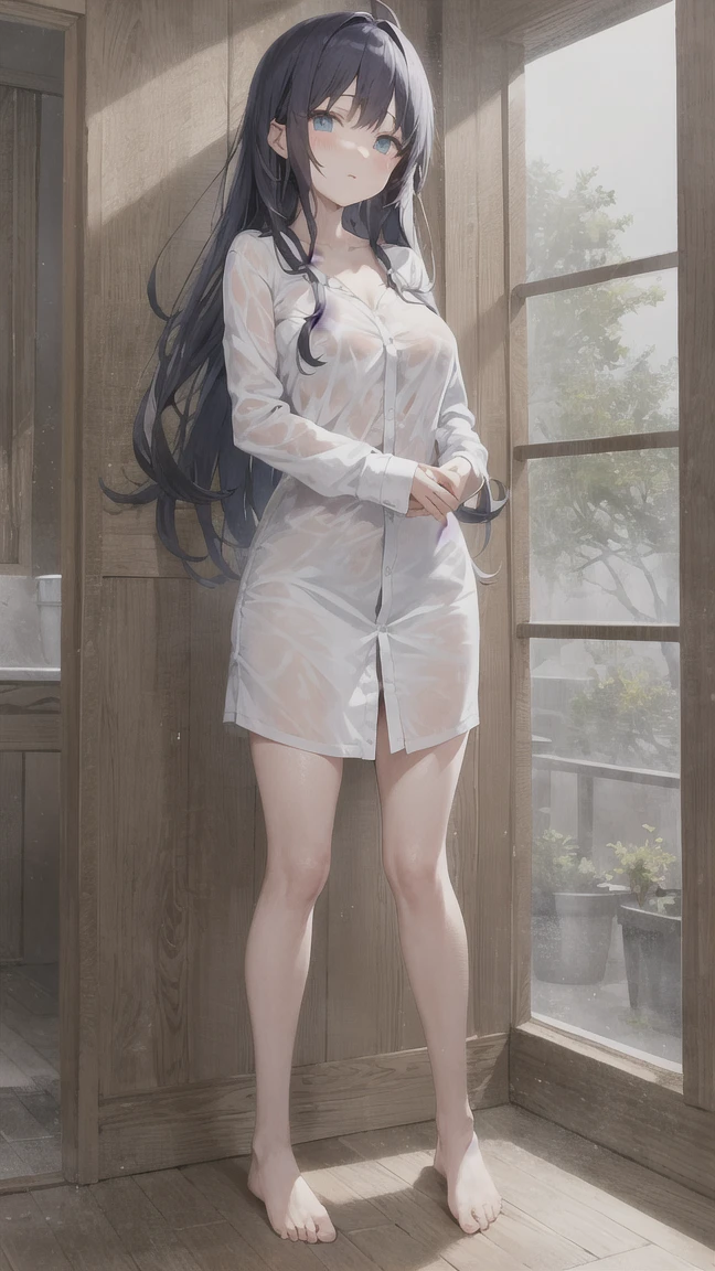  ((best quality)), ((masterpiece)), (detailed), 1girl, off-shoulder sweater, NSFW, small breasts, prominent collarbones, skinny arms, flat stomach, visible hip bones, long hair, ponytail, thick ponytail, heavy ponytail, red and white clothing, full body, whole body, body, NSFW, full body, whole body, head-to-toe NSFW 