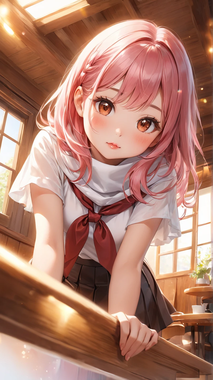 ((NSFW))、(masterpiece, Highest quality:1.3), (Super detailed:1.2), (hyperRealistic:1.3), (RAW Photos:1.2), High-definition RAW color photos, Professional photos, (PhotoRealistic:1.4), (Realistic:1.4), (Pink Hair:1.5), Professional Lighting, Perfect Anatomy, (Big Breasts:1.2), (blush, Detailed face),Earrings, necklace, Gold bracelet,, (Slim body、Are thin、Model body type、Beautiful long legs)、Random sexy gravure poses, (White short sleeve shirt、Open chest、Navy blue checked skirt、school uniform、金のEarrings、:1.3)、To the tips of the feet、((Sweat))、((Sweatで濡れた肌、My hair is wet))、Double teeth、School classroom、(((tears)))、(((Drooling)))、(((Beautiful ass、Anal)))、(((Stick your butt out)))、(((Spread your ass)))、(((Analオナニー)))