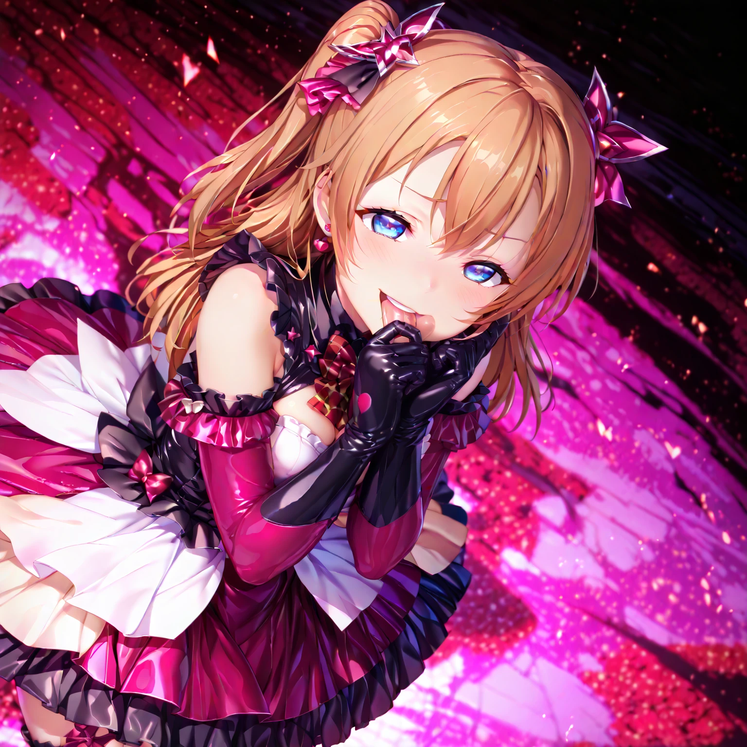 (masterpiece),(Highest quality),(Super detailed),(Best illustrations),(Best Shadow),(Absurd),(Detailed Background),(so beautiful), 16K, 8k,(Best illustrations),(Best Shadow), (so beautiful)Flanders_scarlet, , One person, alone, curby, , , Blonde, one_Side_up, fluorescent pink eyes, , , , Oculogyric crisis, low twintails, Perfect figure, heart-shaped pupils, , , paw pose, Arched back, , , orgasm, afterglow, erotic smile, , , , , , Sexy posture, dynamic pose, , cross-eyed, rolling eyes, , water eyes, , , , , , saliva trail, , shiny skin, Taking illegal drugs, , torogao, ahegao, BREAK, , Dramatic lighting, Psychedelic Background, Clear liquid, , night, , Hypnosis assignment, Torrent of Light, mysterious, spoken hearts,
