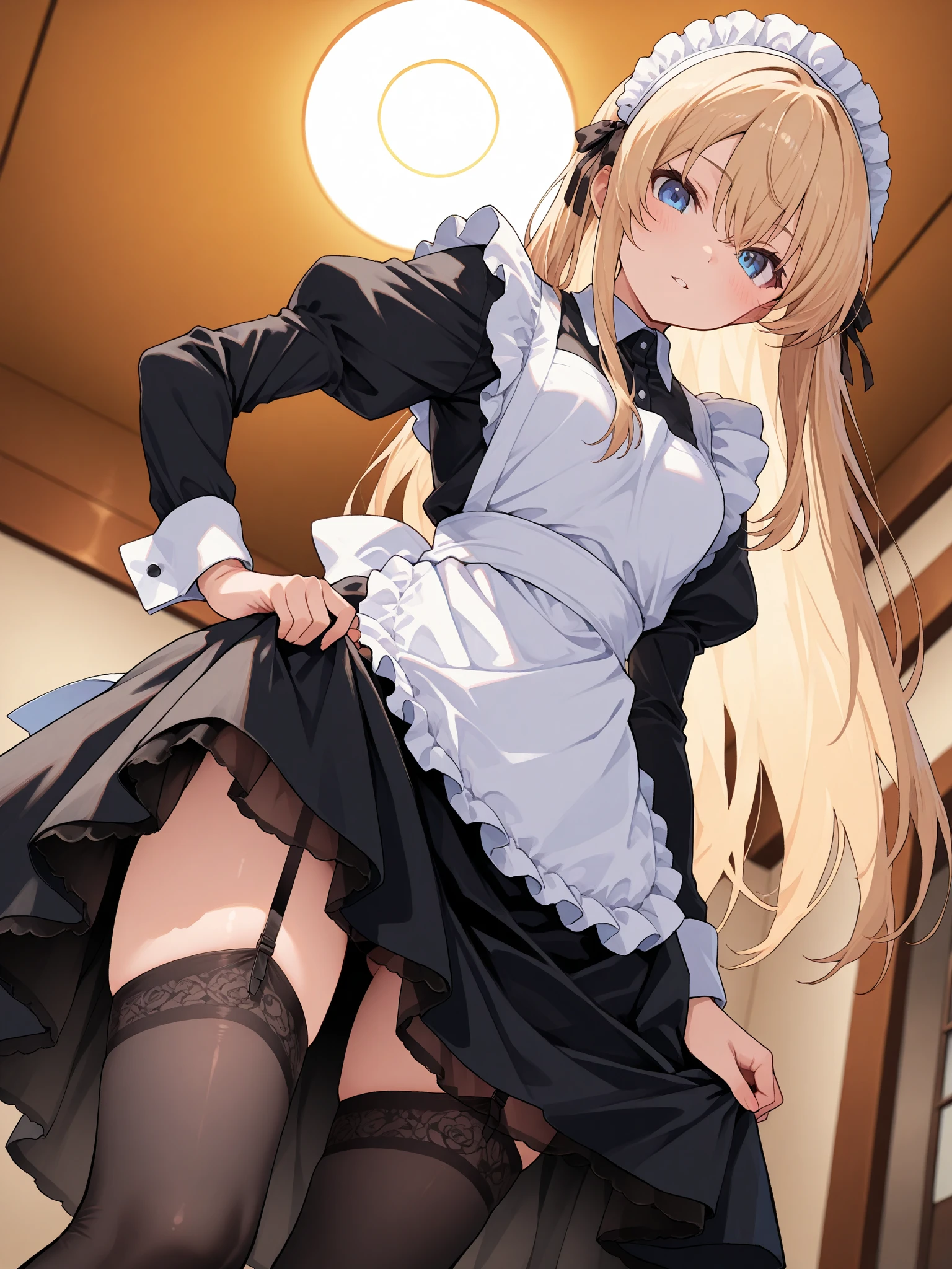 standing footjob pov Standing Footjob POV penis male legs male masturbation pov hands penis Girl in black maid outfit Beautiful long blonde hair Trampling on penis Sadistic smile Cum on feet Long skirt Black Panties