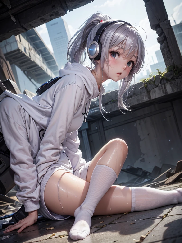 full body,(from below:1.2),squatting,open legs,(random office lady suit),silver hair,(tanned skin),(Thin type:1.8),(big breasts),(random hairstyle),(Highest image quality,(8k),ultra-realistic,best quality, high quality, high definition, high quality texture,high detail,beautiful detailed,fine detailed,extremely detailed cg,detailed texture,a realistic representation of the face,masterpiece,Sense of presence)