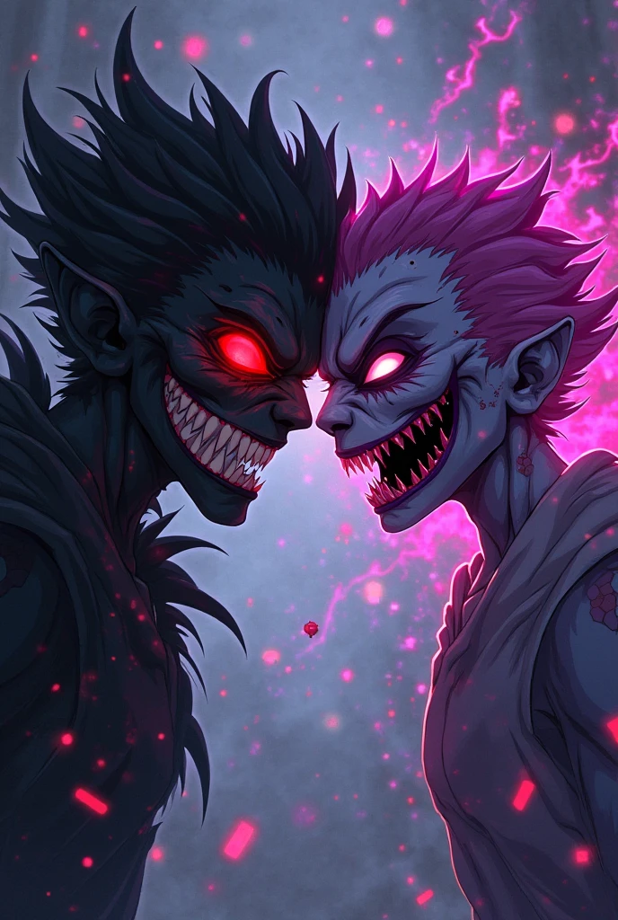 A group of monster zombies,Tear each other apart