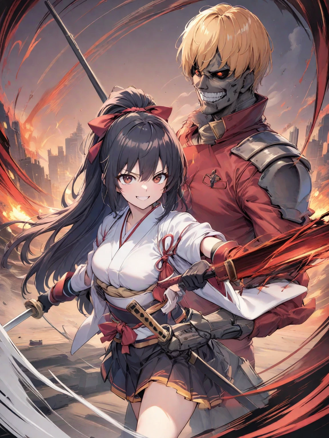 Outrageous resolution、masterpiece++、top-quality++、ultra-definition++、ultra-definition++、4k++、8k++、from side、(Background Focus)++、((1)))+++Like a woman in clothes destroying a city々Surrounded by flesh-colored and muscular demons, he is bloody and in tattered Japan armor.(Battle)Praise the samurai who wears armor Japan do the work of、appearance々Surrounded by flesh-colored and muscular demons, he is bloody and in tattered Japan armor.(Battle)Samurai runes in armor Japan work、appearance々Surrounded by flesh-colored and muscular demons, he is bloody and in tattered Japan armor.(Battle)Samurai magic that works Japan armor、Flying above々Surrounded by flesh-colored and muscular demons, he is bloody and in tattered Japan armor.(Battle)A samurai who wears Japan armor that works as、appearance々Surrounded by flesh-colored and muscular demons, he is bloody and in tattered Japan armor.(Battle)A married woman in Japan armor who works、appearance々Surrounded by flesh-colored and muscular demons, he is bloody and in tattered Japan armor.(Battle)The samurai president who came in Japan armor to work、Detailed contemporary art、Contemporary Art Style、Blake beautiful modern々Surrounded by flesh-colored and muscular demons, he is bloody and in tattered Japan armor.(Battle)A samurai witch who wears Japan armor that works as、appearance々Surrounded by flesh-colored and muscular demons, he is bloody and in tattered Japan armor.(Battle)A samurai college student who wears Japan armor、Contemporary Art Behans、appearance々Surrounded by flesh-colored and muscular demons, he is bloody and in tattered Japan armor.(Battle)A samurai high school student wearing Japan armor who works、Beautiful々Surrounded by flesh-colored and muscular demons, he is bloody and in tattered Japan armor.(Battle)A handmaiden who wears Japan armor that works as、Glossy floating々Surrounded by flesh-colored and muscular demons, he is bloody and in tattered Japan armor.(Battle)Samurai fragments that have come Japan armor that work、appearan