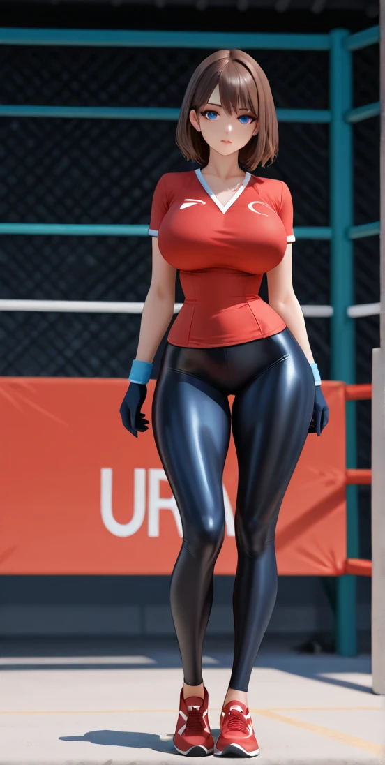 woman.(Athletics). (世界Athletics).(Long Jump:1.2).(Audience seats).(A packed auditorium).(separate Athletics uniform).competition.(4+woman:1.5)