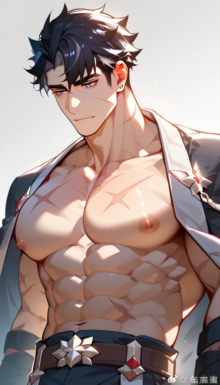 Best quality at best,Libido boy,Dog ears,musculature,,Brush cut,Semen