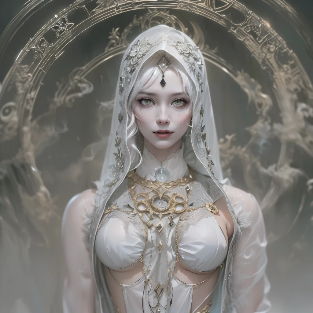 Best quality at best:1.2,tmasterpiece,(Detailed characterization:1.2),(perfect  detail, Perfect Skin:1.2),Extremely detailed 8K wallpaper,Complicated details,distinct_Image of a,extremly intricate,(Delicate skin:1.3),k hd,((Glossy glossy skin)),(natural soft light, Ray traching, volumettic light),(golden-ratio face, Perfectly proportioned face shape, perfect beautiful:1.3),(Reflects diffuse light onto the face:1.3),(Same proportion face),(perfect anatomia, The right limbs, Correct fingers),
BREAK 1 GIRL,(transparent lace skirt:1.1),Large breasts,,areola of breast,cparted lips,pubes,(),Alone,mano,actual,Permanent,White hair,(no underwares:1.2),BREAK Beautiful and detailed light,(Detailed ice),Beautiful and delicate water,Beautiful and detailed light,Detailed ice,Beautiful and delicate water,(Cold full moon),snowflower,(floating cloud:1.2),
