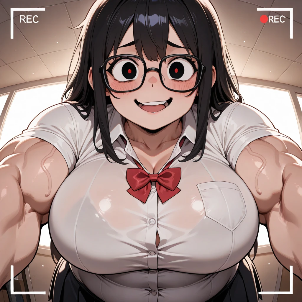 (1milf, solo), sitting, (sleeveless, white nurse uniform, nurse cap), French twist updo, embarrassing big smile, (masterpiece best quality), delicate illustration ultra-detailed, sagging huge breasts, (in hospital, nurse center, counter desk), ((showing hairy armpit hair)), thick makeup, upper body only, sweating, hand behind head, laptop, stomach hair, dark hair, bukkake cum, hospital atmosphere, realistic