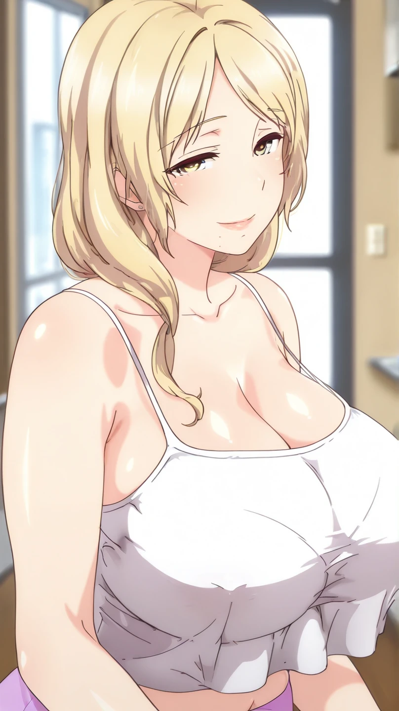 1girl, blonde_hair, blue_eyes, blurry, blurry_background, bra, breasts, cleavage, depth_of_field, eyeshadow, large_breasts, lips, very_long_hair, looking_at_viewer, makeup, mole, mole_on_breast, nose, realistic, smile, solo, underwear, upper_body, white_bra
( hairjob:1.5, penis:1.5) <lora:hairjob:1>