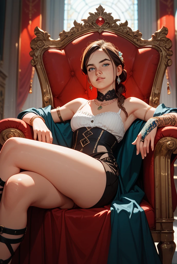 score_9, score_8_up, score_7_up, score_6_up, score_5_up, Myranda Bolton Bolton from Game of Thrones, black hair, sexy, (masterpiece, best quality:1.2), Next to a saint Andrews cross, stockade, torture chamber, medieval dungeon, (insanely detailed, beautiful detailed, masterpiece, best quality), (insanely detailed, masterpiece, best quality) woStoya, jnnfrlv