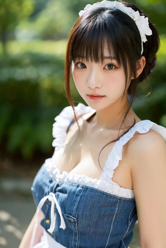 highest quality、masterpiece、ultra high resolution、(Photoreal:1.4)、1 girl、shoulder、charming、looking at the camera、