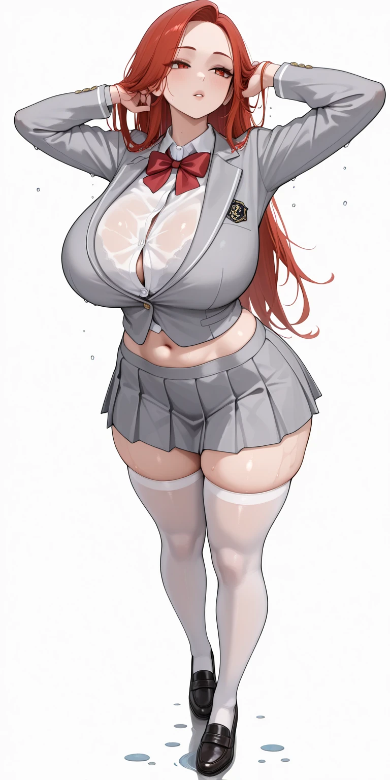 score_9, score_8_up, score_7_up, 1 female, full body, adult, mature female, late 30s, extremely detailed face, extremely detailed eyes, masterpiece, best quality, ultra-detailed, transparent background, visual novel character, facing viewer, looking to viewer, full body, portrait, wide shot, braided hair, thick thighs, curvy, medium breasts