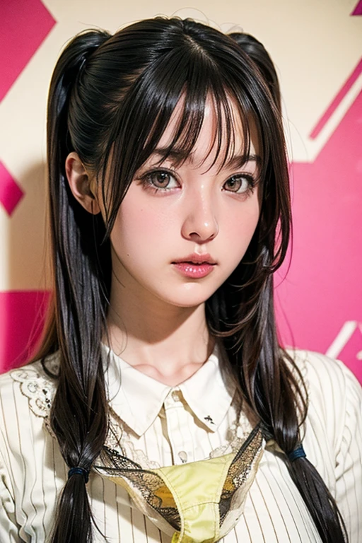 (Highest quality, Very detailed, masterpiece:1.2), 1 women, Very thin body, length, Thin legs, ((Black wavy short ,Bandana updo)), ((Thick and fluffy bangs)), Very detailedな顔,A faint smile, small, Thin Nose, small thin mouth, Extremely sharply focused eyes, Japanese, Beautiful Face, Realistic eyes, Beautiful and beautiful eyes, Realistic Skin, Beautiful Skin, charm, (A vivid face), Beautiful Hairstyles,((Over Size Tシャツ)),脇を見せる,腕を上げる,Creepy and unique hairstyles,下からのアングル, High resolution, Vibrant color palette, Mysterious and mysterious stone wall, Amazing place,Characteristic dark shadows and strange details, background, Backwards