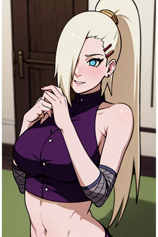 Tsunade, Goth tattoos, goth make-up, dark room,