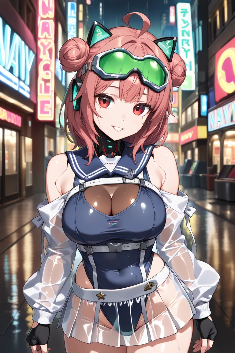 (Best quality,4K,8K,A high resolution,tmasterpiece:1.2),ultra - detailed,(actual,realistically:1.37),HighDynamicRange,hyper HD,Studio lighting,Ultra-fine painting,Focus sharp,physically-based renderingt,Extremely detailed description,professional,terror,japanese manga,sci-fy,photography,Concept artist, 1 Lady, mizuki_Shiranui, (MiSh-Taimanin-suit and high_law:1.2), shairband, (nigh sky:1.3), Sit on top of a skyscraper, Huge cleavage,
(tmasterpiece, high high quality, Best quality at best, 4K, 8K, 16k, A high resolution, Ridiculous resources:1.2), Chest larger than shoulder blades, Fitness model, Ruddy cheeks