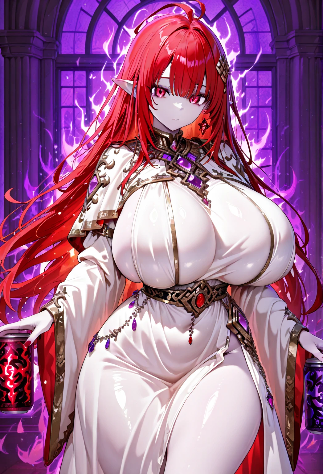,(Masterpiece),(Best Quality),(ultra detailed),(best illustration),(best shadow),(absurdities),(detailed background), ((close-up shot)), ((upper half body shot)), My Naruse, 1 girl, In a grandiose mansion surrounded by lush gardens and serene ponds, she embodied a beauty that seemed straight out of a fantasy realm. Dressed in regal attire befitting a queen of demons, her dark ensemble exuded power and allure. The gown, a deep shade of midnight black, draped elegantly around her figure, adorned with intricate patterns that hinted at otherworldly origins. A crown of obsidian and ruby adorned her fiery red hair, a stark contrast against the pale complexion of her flawless skin.

Her eyes, now a mesmerizing blend of crimson and violet, gleamed with an otherworldly wisdom and a hint of mischief. Despite her dark attire and the aura of authority that surrounded her, her smile retained its warmth, though tinged with a hint of mystery and allure. With every step, she commanded attention, her presence a captivating blend of strength, beauty, and a touch of enigmatic charm.

As she moved through the opulent halls of the mansion, shadows seemed to dance around her, echoing her ethereal grace and commanding presence. She was not just a queen, but a ruler of realms unseen, embodying the duality of power and allure that fascinated and awed those fortunate enough to witness her in her regal splendor.