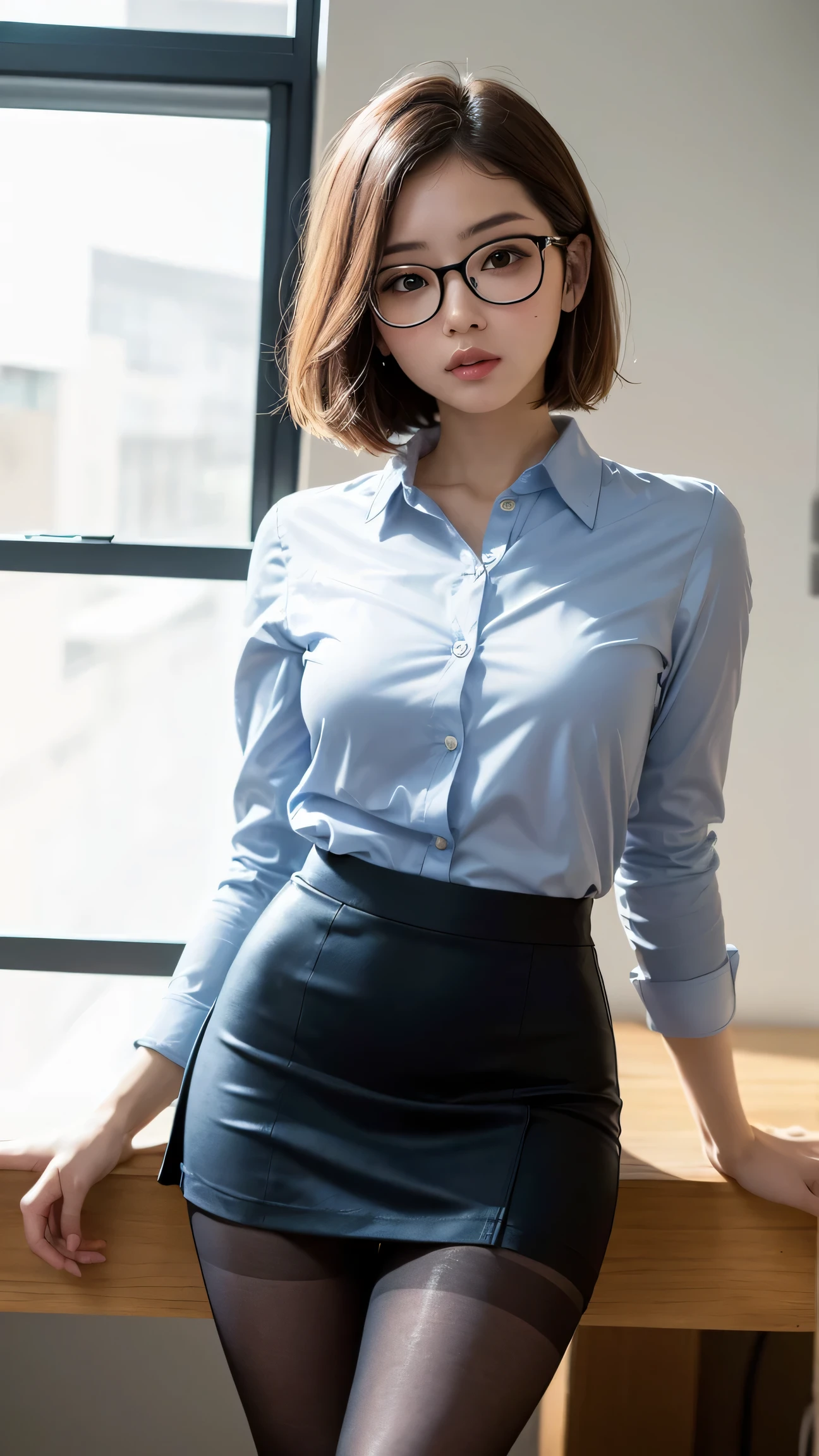 1girl, rihomatsumoto_jav, breasts, single hair bun, parted lips, bangs, <lora:JAV_riho_matsumoto_v1_epoch_12:0.8>
wearing shirt, black skirt, highwaist,
looking at viewer, shot using canon DSLR, cowboy shot,
detailed body, attractive body, perfect human body, realistic face,
(ultimate quality, masterpiece, highres:1.0), realistic:1.6, photorealistic,