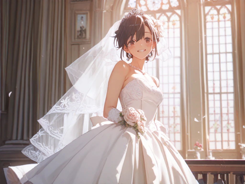 score_9, score_8_up, score_7_up, high resolution, masterpiece, high quality, best quality, highly detailed, 1girl, <lora:tiona-pdxl-nvwls-v1:1>, tiona hiryute, tan
wedding dress