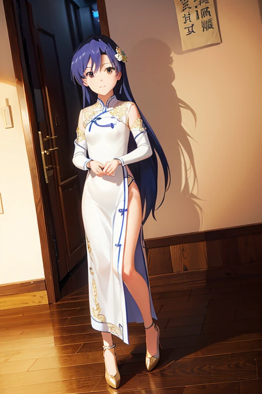 1girl,solo, SuLapisLazuli, blue skin, blue eyes, colored skin, lapis lazuli \(steven universe\),full body,standing, blue crop top, blue long sundress, barefoot, (masterpiece:1.4),(best quality:1.4), medium breasts, looking at viewer, beach, closed mouth,vnude, solo, lying on back, legs spread, pussy, anus, nipples, navel, looking at viewer, score_9, score_8_up, score_7_up, score_6_up, score_5_up, score_4_up, (mother and dad:1.5) ((both having sex)) ((standing and carrying sex position))