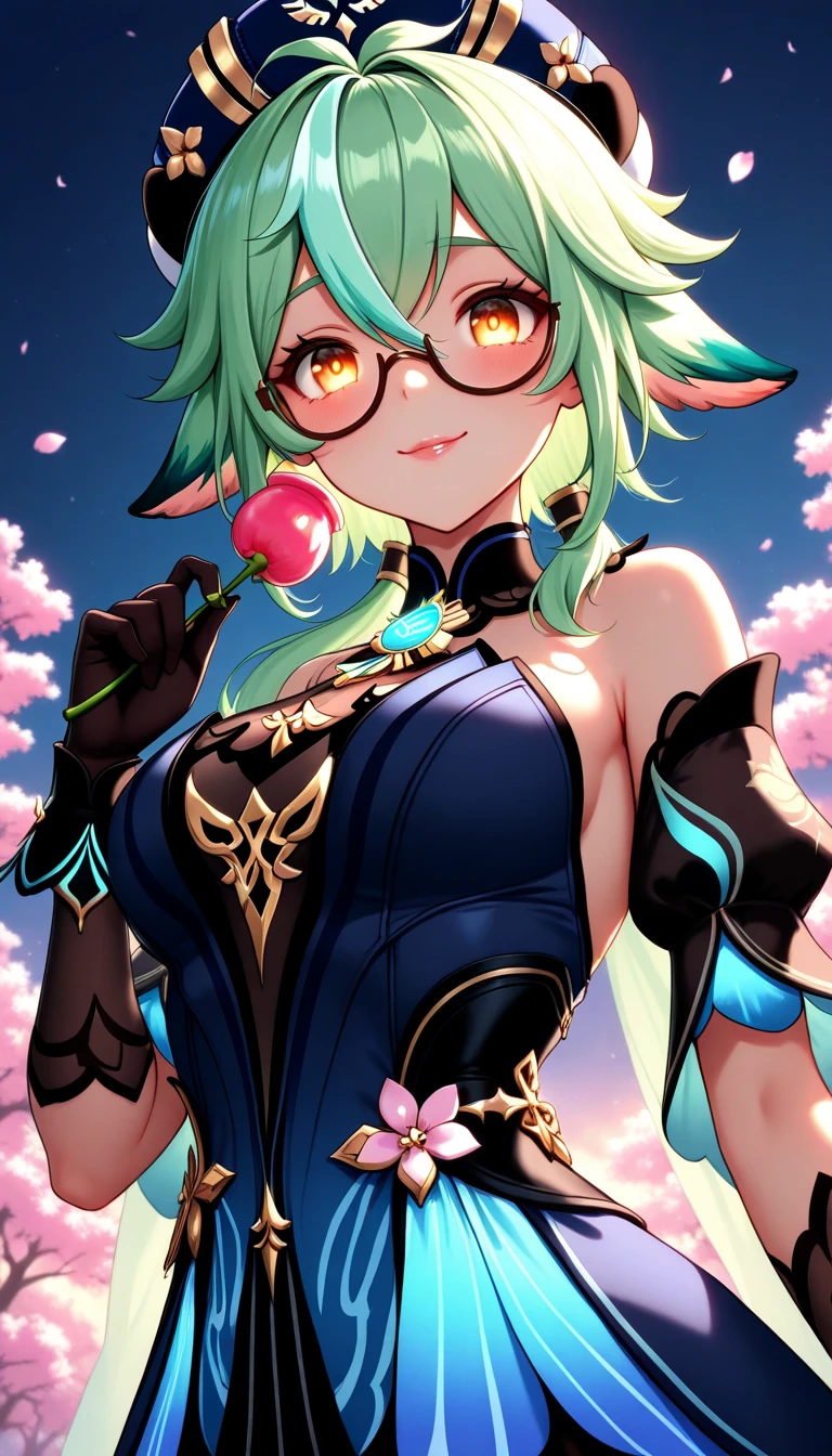 masterpiece, best quality,((ultra-detailed)), (illustration), ((an extremely delicate and beautiful)), solo, calm Expression (beautiful detailed eyes),(bright eyes) ,(detailed light),(well detailed background) (best quality), (high quality), 1girl, solo , alhaitham \(genshin impact\), looking the viewer, short hair, grey hair, green eyes, bright eyes, large breasts, hair over one eye, headphones, lingerie, indoor, bedroom, smirk, makeup, woman laying on bed , erotic breasts, (((breasts groping))), cleavage, topless, erotic