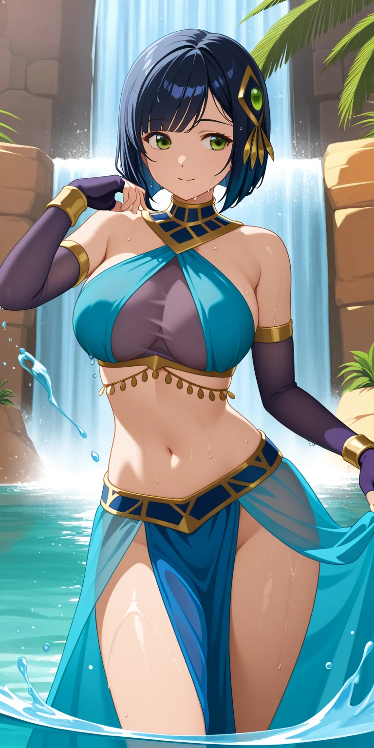 A woman、Character standing drawing、full bodyesbian,Latin dance costumes,Multi-layered,tmasterpiece,best qualtiy,超高分辨率,3Drenderingof,8K,