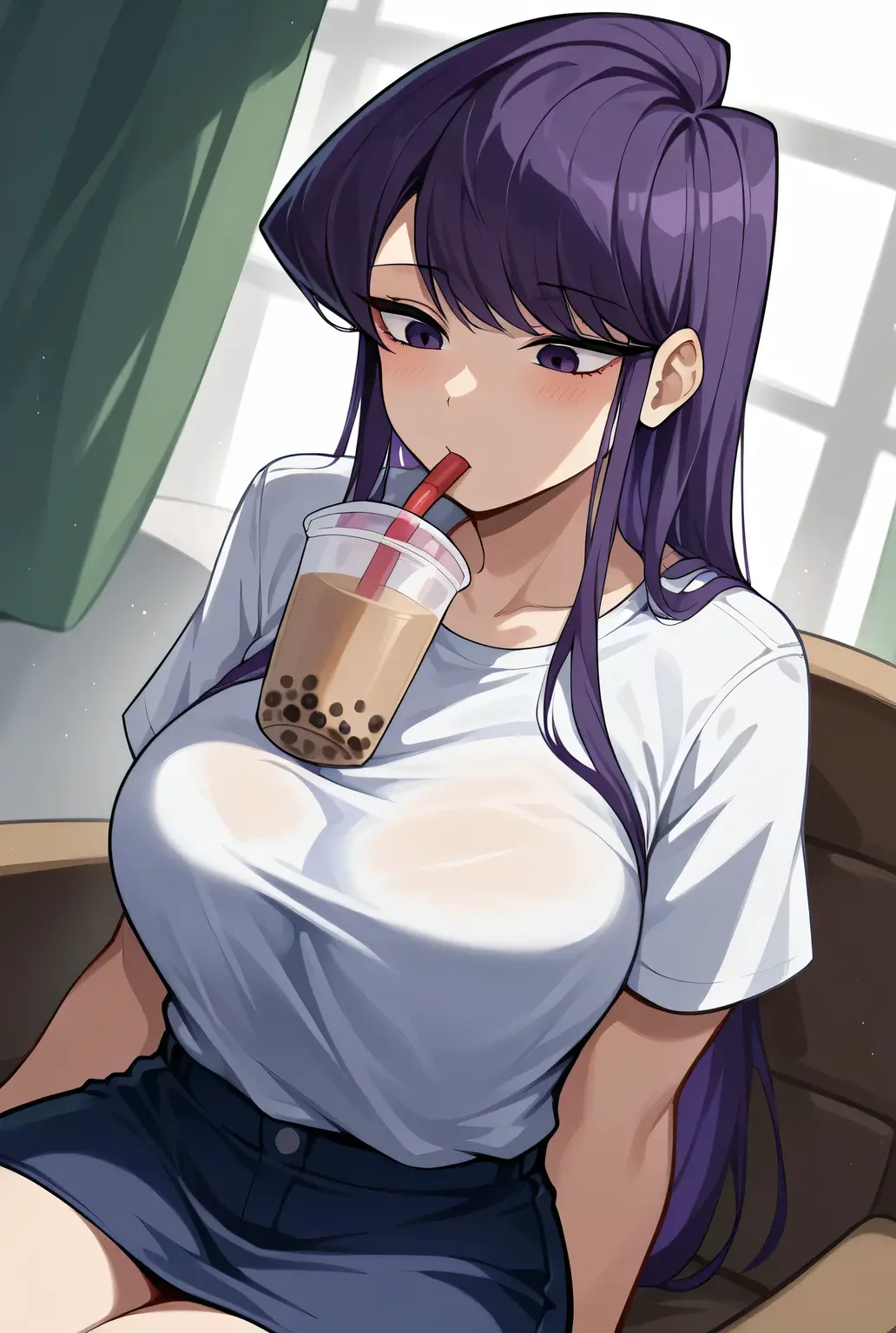 gym, workout, hot, sweating, sweaty, tan, big , tan skin, flustered, blush, purple clothes, towel, white towels, white towel around neck, purple top, purple yogapants yoga pants, black hair, curvy woman, sexy, exercise, exercising, towel, towel around neck, drinking, humongous breasts, purple top,curvy woman, sfw, huge curves, purple, purple clothes, , towel, towel around neck, , towel, wearing towel. Towel, white towel, white towel, towel,