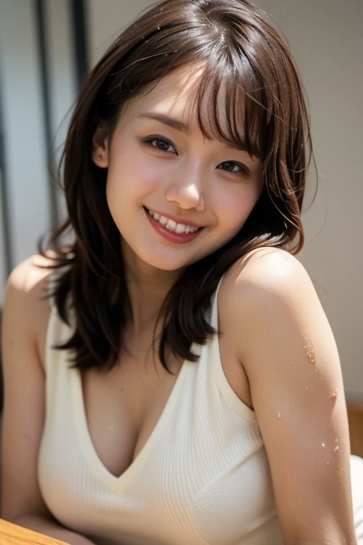 Everything modern:1.66, Cute Japanese Women Photos, smile:1.78, 20-year-old, Oil for straight, one-length hair&Hair balm:1.55, (photo Realistic:1.4), (hyper Realistic:1.4), (Realistic:1.3), (Smoother lighting:1.05), (Improving the quality of cinema lighting:0.9), 32K, 1 person,20-year-oldの, Realistic lighting, Backlight, The light shines on your face, Ray Tracing, (Bright light:1.2), (Improvement of quality:1.4), (Highest quality Realistic textured skin:1.4), fine grain, Detailed face, (Emphasis on face close-up:1.3), (Enhances the beauty of skin texture:1.1),((Extremely precise and accurate anatomy:1.0)), (Enhances the beauty of skin texture:1.1), Clean and glowing skin, mesh, thin:1.2, (Realistic:1.3), Realisticなライティング, (Smoother lighting:1.05), 32K, One Japanese woman, fine grain, Detailed face, (Film Grain:1.1),(Accentuates body lines:1.1), High resolution, Natural look, Kind eyes, Improves hair quality, Delicate light and shadow, Transparent muscles, Graceful pose, Beautiful Eyes, Sharp details, Soft light reflection, Beautiful contours, Delicate skin tone, Fine hair texture,Cute Japanese Women Photos,