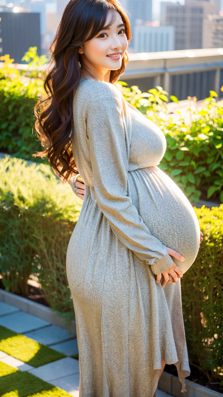 a pregnant woman in a grey hijab posing for a picture, pregnant female, pregnant, istockphoto, photo of slim girl model, pregnancy, covid-19 as a human, full body potrait holding bottle, trending on shutterstock, featured on shutterstock, femme fetal, a beautiful woman with long, photo of slim girl, woman with braided brown hair,