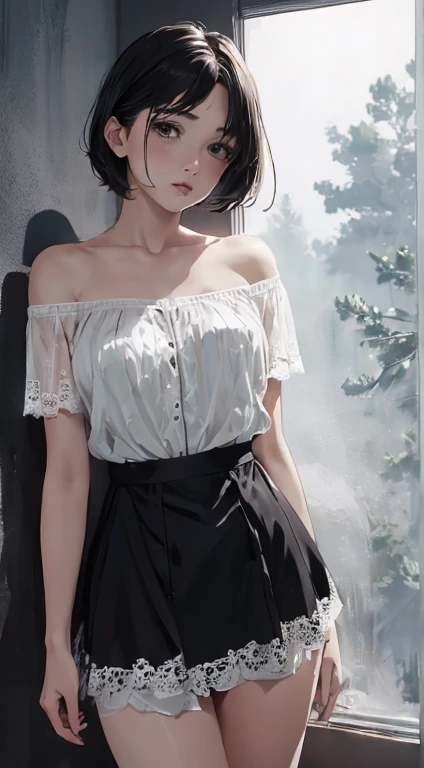 Stylish magazine cover、fashion magazine、Photo album、Model actresature Woman、Japanese women、One Woman、Summer clothing、short hair