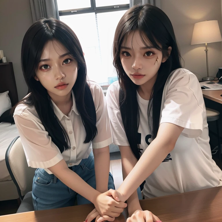 8k, highest quality, 1peopleの女の子, (Skin dents), morning, (bright), blurred background, indoor, (street:0.6), (people々), Beautiful Bangs, nice,, (dress, uniform:1.3),Soft lighting, Charm, classroom,School, machine,Chair ,White light, (Mouth closed:1.2, Beautiful Eyes, Fine grain, Detailed Iris, Beautiful Lips, Beautiful Nose, Beautiful Face)、Massage your penis with your black lace panties、PANTIES ON PENIS,
