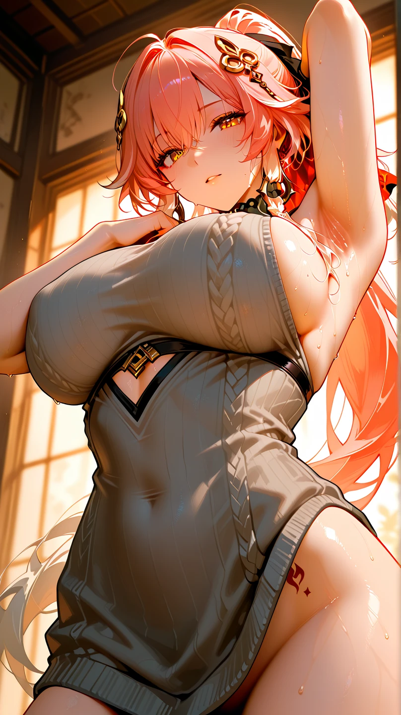 Silence Suzuka、Beautiful woman、Very thick thighs、Acme Face、Best image quality、High resolution、masterpiece、super high quality、Thick pubic hair、Screaming orgasm face、Purple lace panties、Very big ass、Very large breasts  、Blushing、4K quality、Blushing、Cry of ecstasy、Wearing black knee socks、Sweaty all over、Heavy breathing、Cowboy Shot、Shaking breasts、上下にShaking breasts、Penis sheath、Cowboy Shot、Have sex with a man、Multiple menに囲まれている、Multiple men、{Highest quality}, {so beautiful}, {Very detailed}, {Best illustrations}, Browsing Caution, girl, Blowjob, penis