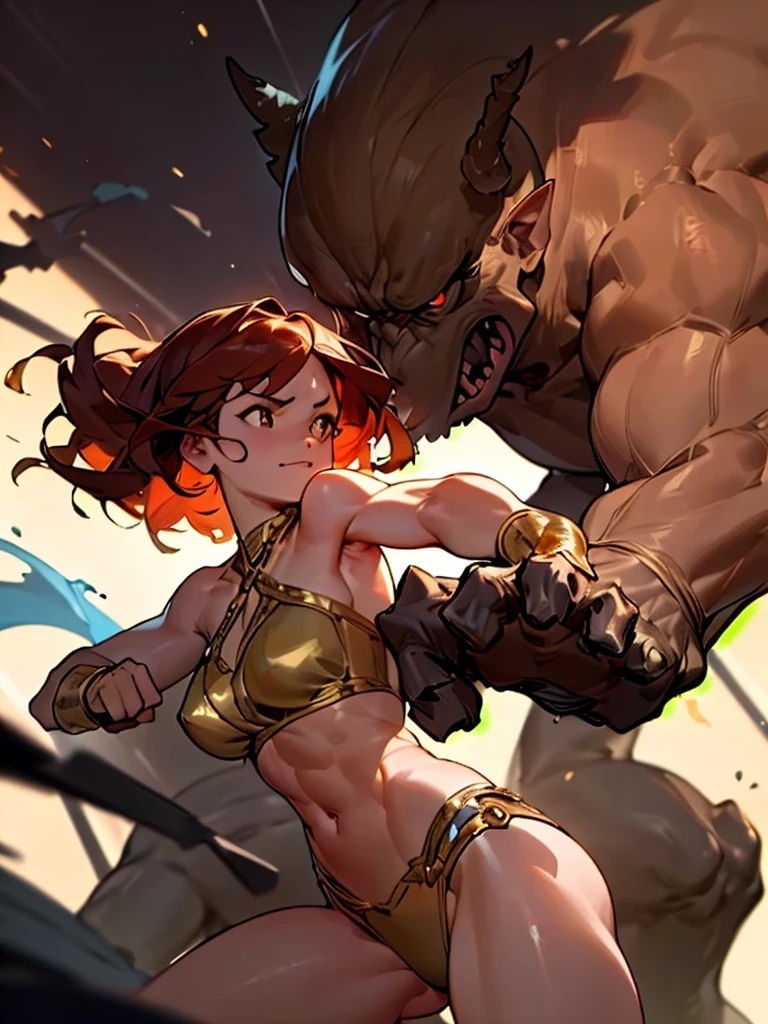 <lora:horseman_v0.2:1>
horseman, 1girl, warrior, fighting stance, foreshortening, bikini armor,, masterpiece, best quality, highly detailed