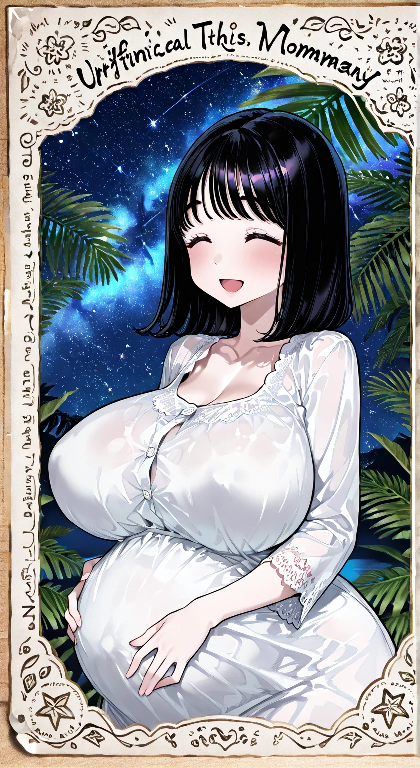 princess cut,naked, 光沢のあるnipple、(masterpiece),(highest quality:1.0), (ultra high resolution:1.0), Detail view, 8k, anime, masterpiece, brown eyes、nipple、provocative look　red wavy hair　very big breasts　Fair skin　highly detailed chest　very fine eyes　beautiful starry sky、grassland、thick eyebrows、one girl,grasslandの背景、blue sky、show off your chest、spread your legs、first-person view