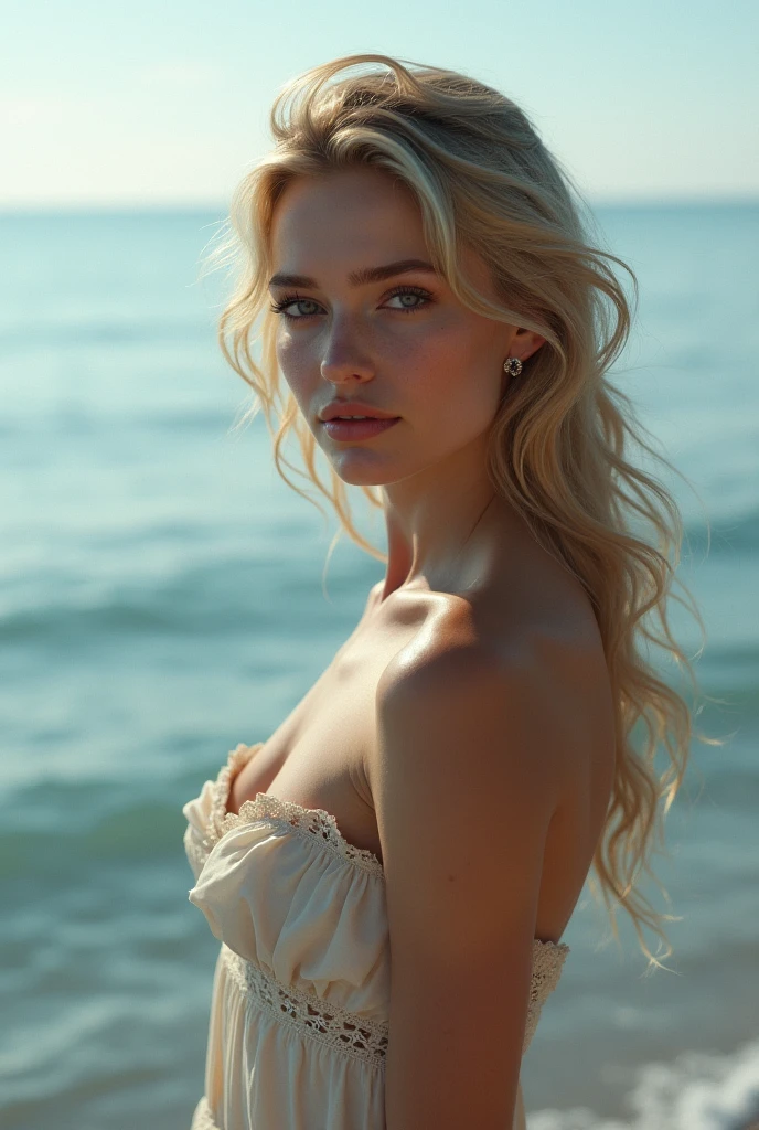 (AMBER HEARD COMO MERA REINA DE ATLANTIS) (Obra maestra), (mejor calidad), (fotorrealista:1.3), 8K, textura de piel detallada, Textura detallada de la tela, hermoso rostro detallado, detalles intrincados, Crudo, Obra maestra, Foto ultra fina, mejor calidad, ultra high resolution, fotorrealista, luz de sol, retrato de cuerpo completo, Deslumbrantemente bella, Dynamic poses, cara delicada, ojos vibrantes, (vista lateral) (cuerpo de cuerpo entero:1.2) ella esta usando una armadura con escamas verde con azul, piel realista muy detallada, piel blanca, at the bottom of the ocean among marine fauna