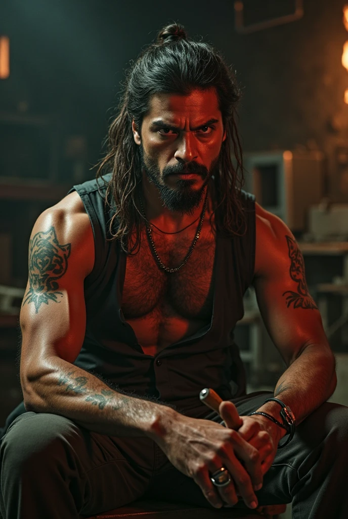 Sou um demonio azazel de um rpg de whatsapp vou atras de um javali e ataco ele