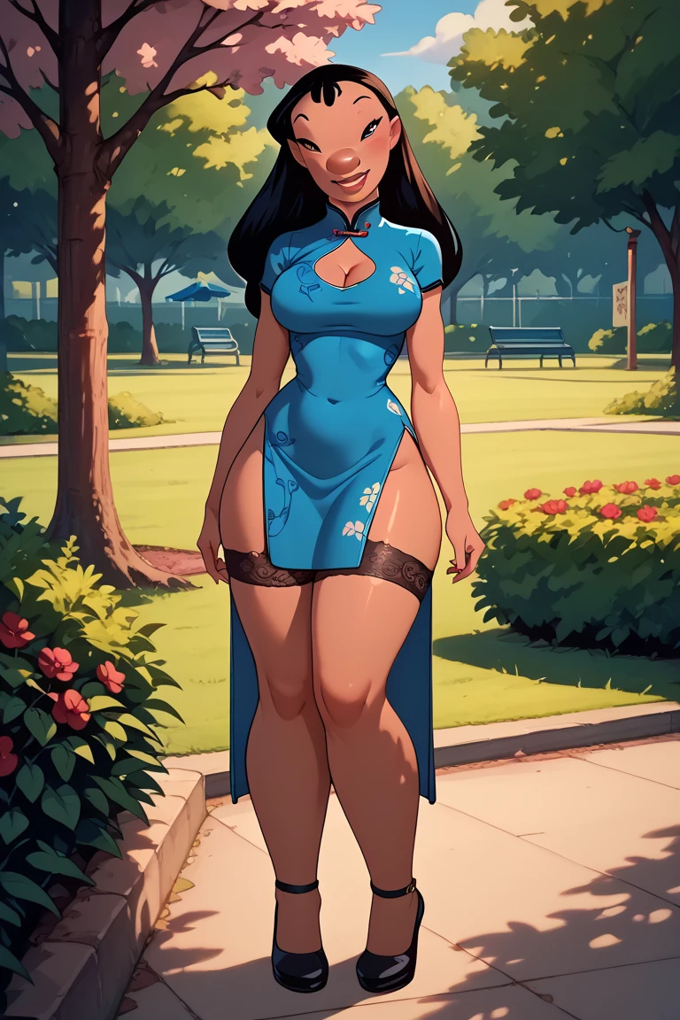 (Standing_at_attention:1.5),(saluting:1.5)
(black_dollsuit:1.4), (platform_heels:1.6), (pantyhose:1.4), (full body:1.4)
Black hair, blue eyes, Very Long Hair,hair_between_eyes,twintails,Yellow_hair_ribbon,
1 girl, 20yo,Young female,Beautiful Finger,Beautiful long legs,Beautiful body,Beautiful Nose,Beautiful character design, perfect eyes, perfect face,expressive eyes,
looking at viewer,(Upper_body),(Focus on her face),
official art,extremely detailed CG unity 8k wallpaper, perfect lighting,Colorful, Bright_Front_face_Lighting,shiny skin,
(masterpiece:1.0),(best_quality:1.0), ultra high res,4K,ultra-detailed,
photography, 8K, HDR, highres, absurdres:1.2, Kodak portra 400, film grain, blurry background, bokeh:1.2, lens flare, (vibrant_color:1.2)
(Beautiful,huge_Breasts:1.6), (beautiful, thick_thighs:1.6), (beautiful,wide_hips:1.5), (beautiful_face:1.5),(narrow_waist), (long_legs:1.4)