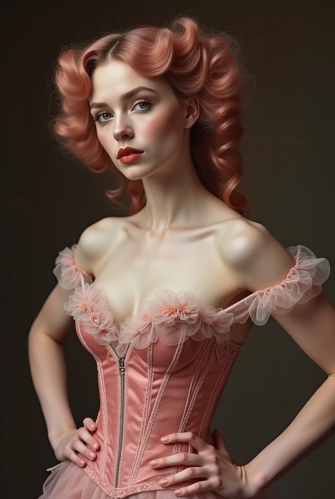 png white background, [subject], in the style of animated illustrations, [environment], full body, text-based --style raw --stylize 100
full body In a breathtakingly sharp 8K resolution, capture a stunning white woman suspended in mid-air against a stark, plain black background. Her long, wavy dark pink hair cascades down her back like a waterfall of nightfall hues. She wears a delicate light pink corset and a flowing ribbon dress that drapes elegantly around her form. A halo of light pink ribbons floats serenely around her, as if carried by an invisible breeze. Her hyper-detailed facial features shine with a gentle glow: rose-kissed cheeks, a  nose, and luscious pink pouty lips that seem to whisper secrets to the universe. The only splash of color is provided by her bare feet, which appear to defy gravity as she floats effortlessly in mid-air. full body. Masterpiece,