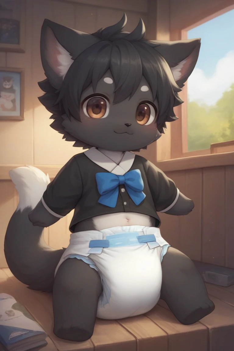 Kemoshota penis, black cat, precum, black fur, close up penis, penis only, tiny phimosis dick, fore skin, flaccid dick, penis belt, bound penis, sex appeal, embarrassed, open mouth, tortured, punishment, torture