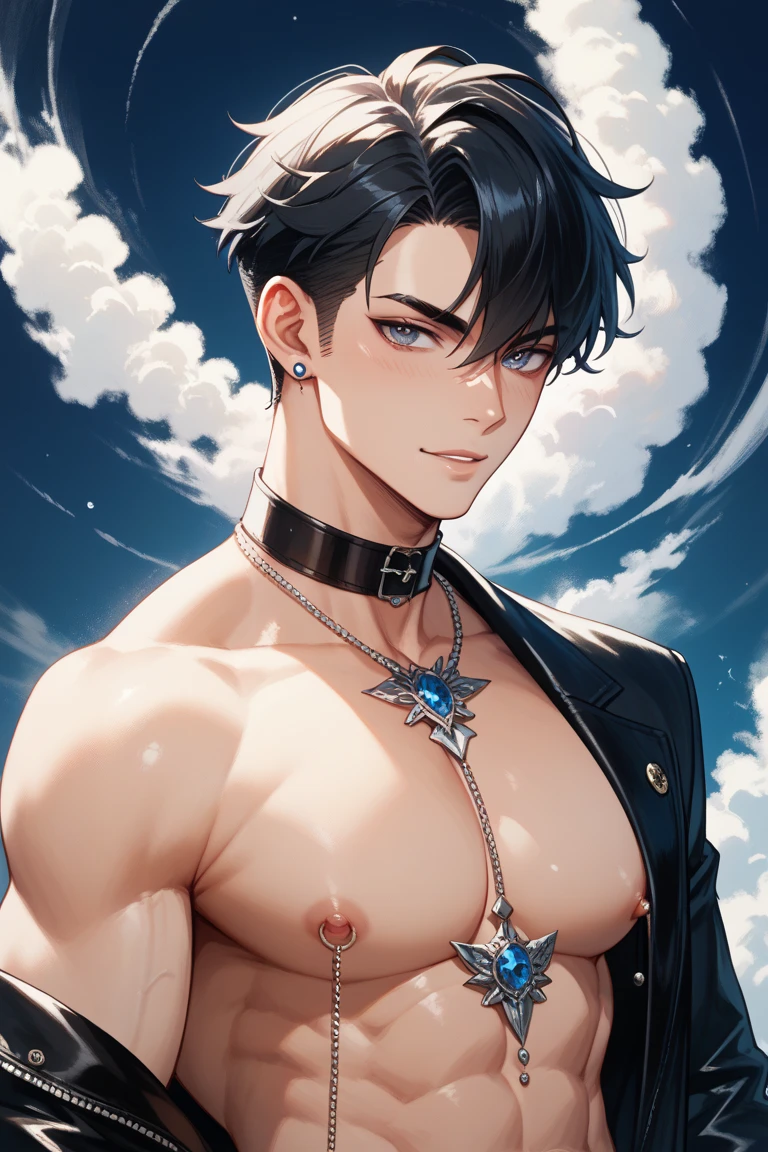 (1 person:1.9), human body shisuit, Hollow and shriveled, beautiful youth teen boy, undercut hair style, (Turn your head and look), (Look at the camera), (Head up), (high quality 16K anime), (tall body), Sweaty and sweaty, Powder blue vapor, Delicate skin, hermaphrodite, twink male body, (((Quiet smiled))), (Photorealism), masterpiece, best quality, portrait, Decent shirt, (Taiwanese super male
emo idol:1.5), (realistic beautiful Asian), close up and soft up to everything, (nice male body shape:1.1), spot light, (super pale skin:1.4), golden make up, sharp focus, detailed anatomy, ultra-wonderful face detail, (((((19 years old))))), Women's Western clothing, Hold a brush, with a ultra-cute face of a Japanese-Korean-Taiwanese young idol, (ultra-detailed eyes), (ultra-detailed skin), (super manly hair style), super wet juicy sexy soft lips, soft light, perfect yaoi face, photorealistic, (correct fingers), the light is very bright, hypermaximalist style: realistic, photorealism, photography, (A black cyber collar that tightens the neck:1.9), (Super strong male arms:1.9), (Extremely stout physique:1.9), (A strong male body is merging with him:1.9), ((((((ultra huge breasts)))))), single ponytail, (Beautiful face:1.9), (((wearing a wet white and yellow shirt))), (extremely detailed face:1.9), Placed in the center of the temple), Traceless, Perspectiveal, Sparkle, (30% male head, 70% female head), (fusioned with a plump erotic body), the light is very bright, perfect hands, fox spirit in the body, fox mind controls this body, fox soul in this body, A seductive smile, Slender eyebrows, huge arms,Fusion with Kitagawa Keiko,((Hazy)),(Men pretend to be women), ulzzang hair style, Feminine heavy makeup