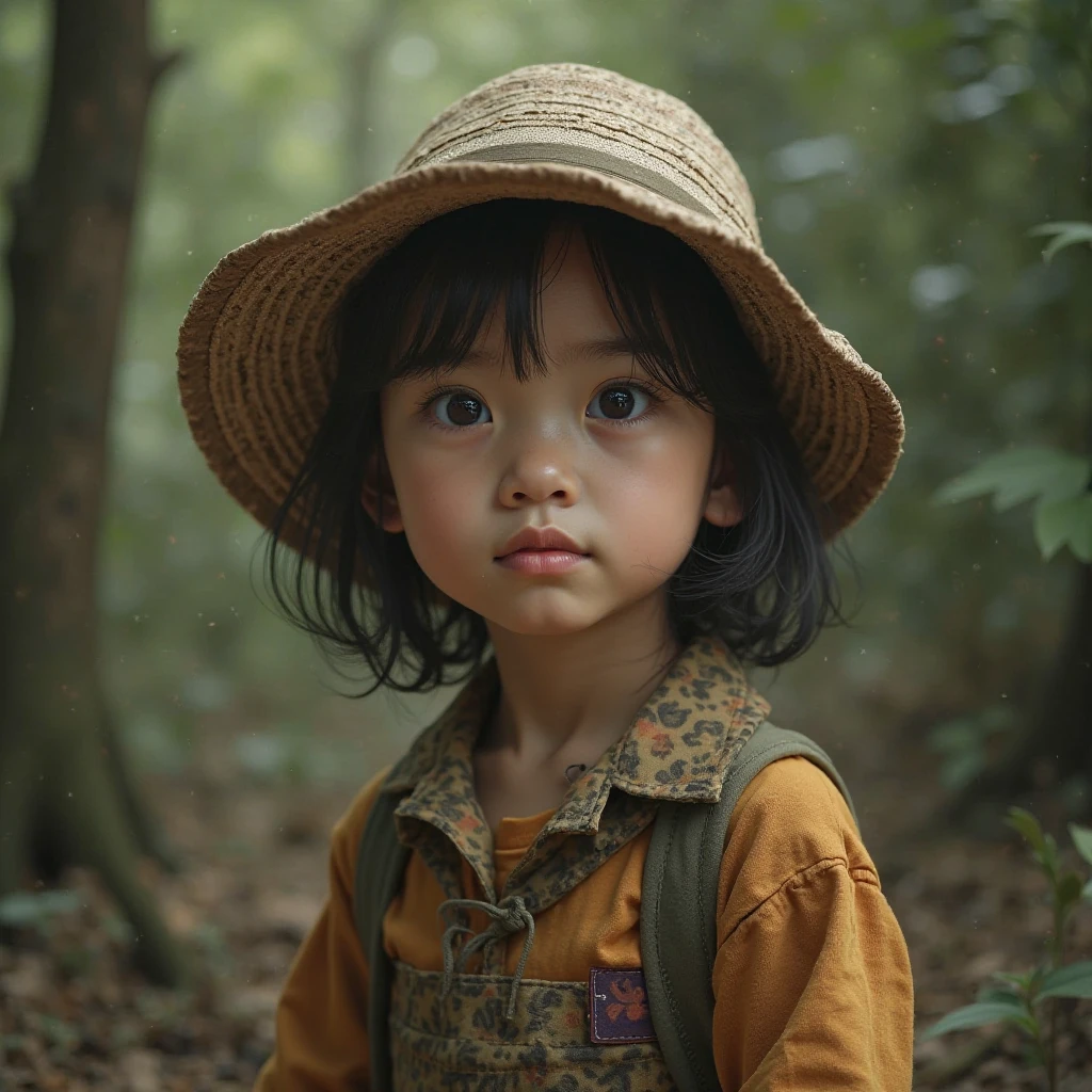 karo，children，The upper part of the body，look up to --auto